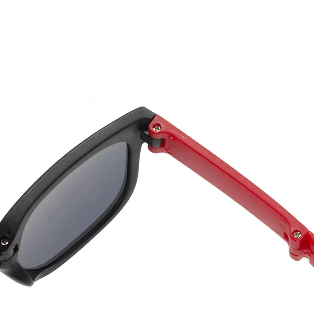 kids foldable sunglasses, square frame, UV400 protection, toddler eyewear,
outdoor kids shades,
polycarbonate lenses, mirror sunglasses, durable kids sunglasses,
foldable eyewear, fashion sunglasses for children