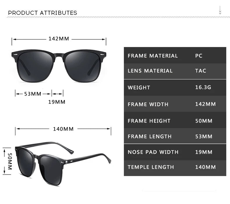polarized sunglasses, retro mirror sunglasses, square sunglasses, UV400 protection, anti-glare eyewear, vintage sunglasses, men's fashion sunglasses, driver's sunglasses, polycarbonate frame, Polaroid lenses