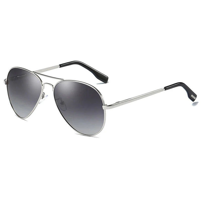 Classic Pilot Sunglasses, Polarized Aviator Shades, Luxury Metal Sunglasses, Black Aviation Eyewear, UV400 Protection, Men's Driving Sunglasses, Fashion Travel Shades, TAC Lenses, Anti-reflective Sunglasses, Elegant Sports Eyewear