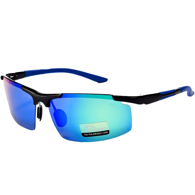 Driving Glasses Polarized Sunglasses Outdoor Sports Eyewear Aluminum Magnesium Frame Men's Sunglasses High-Quality Sunglasses Riding Sunglasses Glare Reduction Glasses Protective Eyewear Durable Driving Glasses