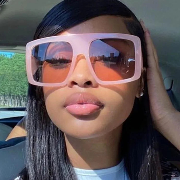 Vintage Oversized Sunglasses, Square Acrylic Frame Shades, Big Black Shield Sunglasses, Luxury Brand Sunglasses Women, UV400 Gradient Sunglasses, Trendy Sun Glasses, Women’s Fashion Eyewear, Oversized Luxury Sunglasses, Black Square Sunglasses, Statement Sunglasses
