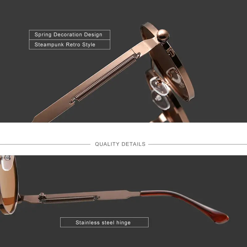 Timeless Steampunk Sunglasses, Futuristic Steampunk Sunglasses, Statement Steampunk Sunglasses, Vintage-Inspired Steampunk Sunglasses, Round Steampunk Sunglasses for Women, Round Steampunk Sunglasses for Men, Round Steampunk Sunglasses with UV Protection, Round Steampunk Sunglasses with Steampunk Accessories