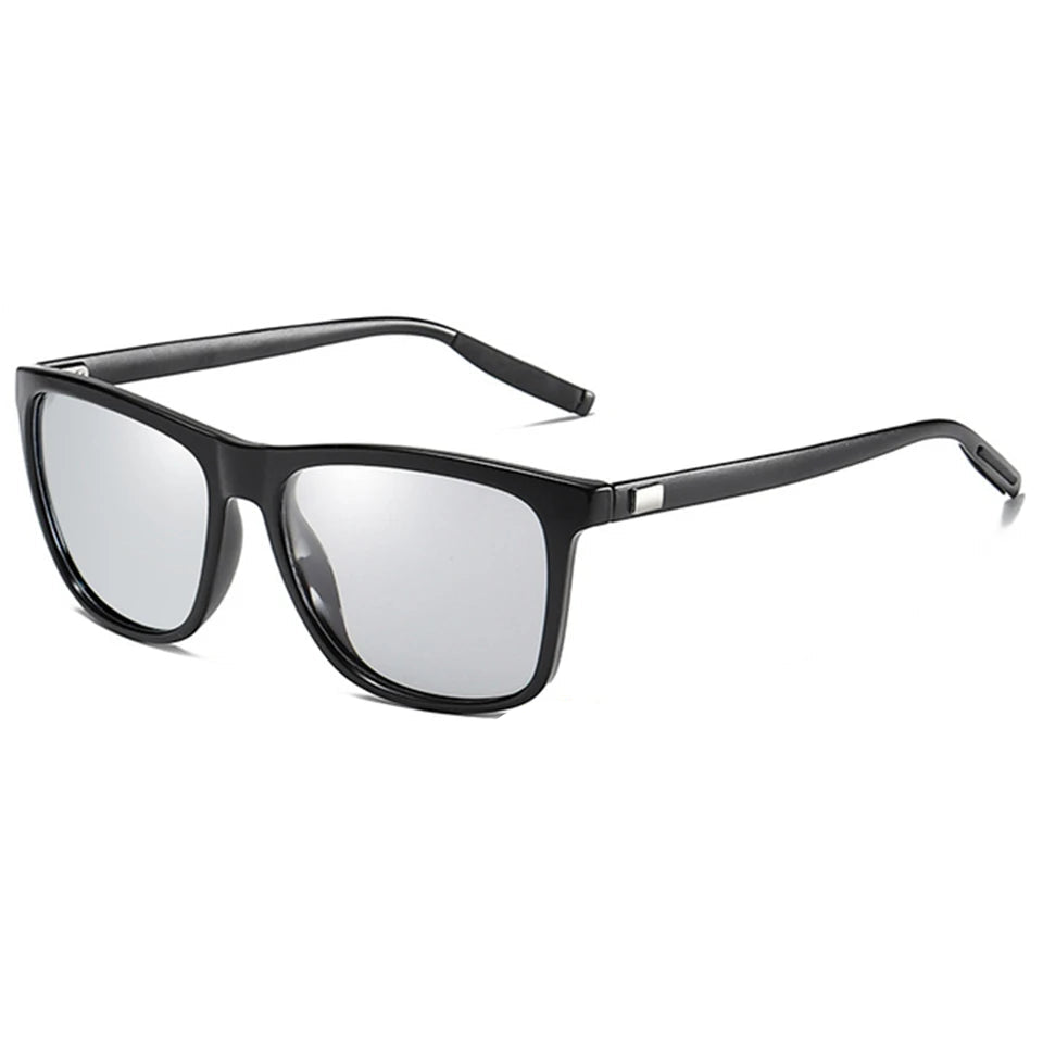 photochromic sunglasses, polarized sunglasses, UV400 protection, chameleon sunglasses, acetate frame, men’s pilot sunglasses, classic square sunglasses, transition lenses, adaptive eyewear, stylish sunglasses