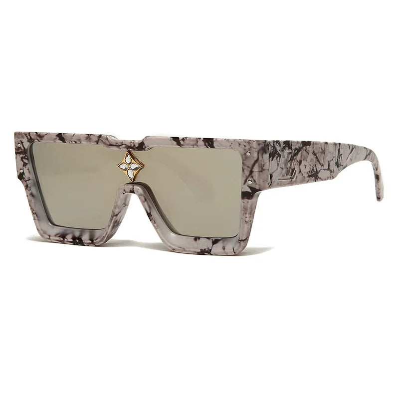 Oversized Square Sunglasses, Luxury Sunglasses Women, Crystal Sunglasses, Trendy UV400 Shades, Fashion Square Eyewear, Mirror Gradient Sunglasses, Resin Lenses Sunglasses, CE Certified Sunglasses, Designer Sunglasses, Statement Eyewear