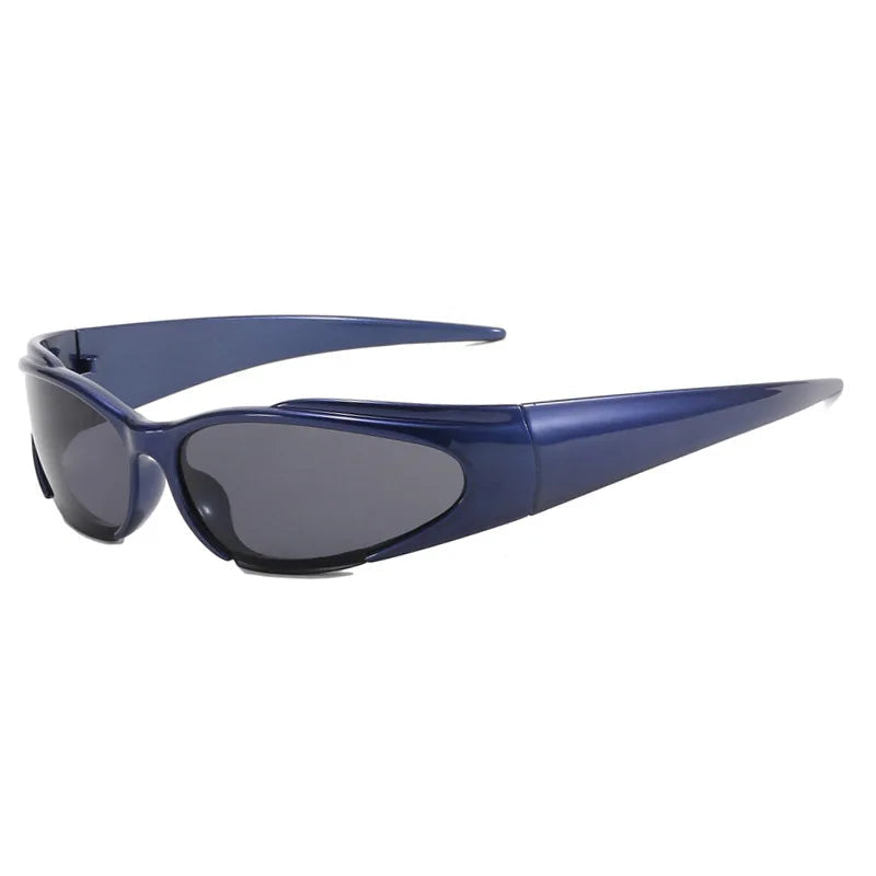 Y2K Sunglasses, Punk Fashion Shades, Women's Retro Sunglasses, UV400 Protection, Wrap Around Glasses, Outdoor Sports Goggles, Polycarbonate Frame, Acrylic Lenses, Hip Hop Eyewear, Edgy Sunglasses for Women