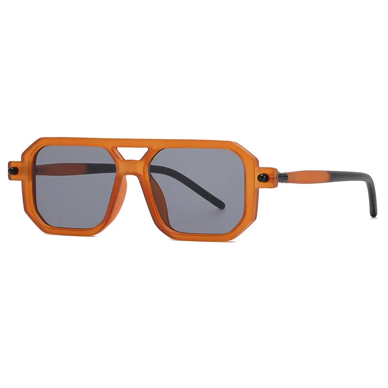 retro square sunglasses, blue light blocking, UV400 protection, unisex sunglasses, vintage style eyewear, plastic frame sunglasses, casual fashion shades, decorative sunglasses, men and women sunglasses, sunscreen sunglasses.