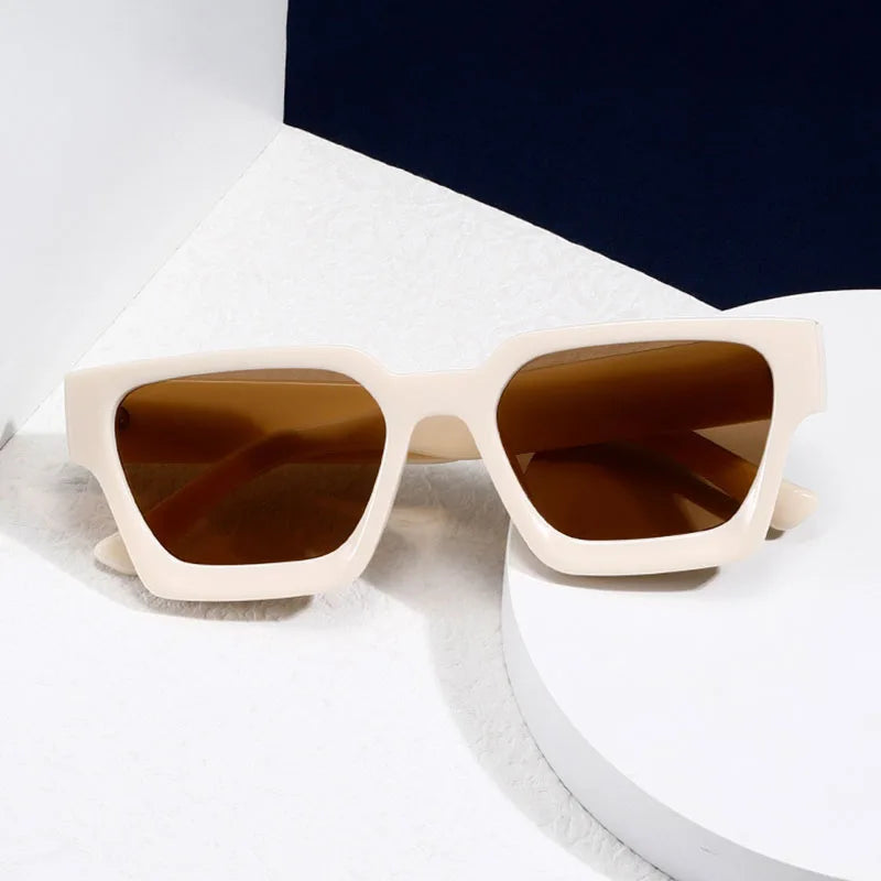 retro sunglasses, thick frame sunglasses, UV400 protection, square sunglasses, mirror lenses, gradient lenses, unisex sunglasses, vintage style eyewear, outdoor sports sunglasses, fashion sunglasses