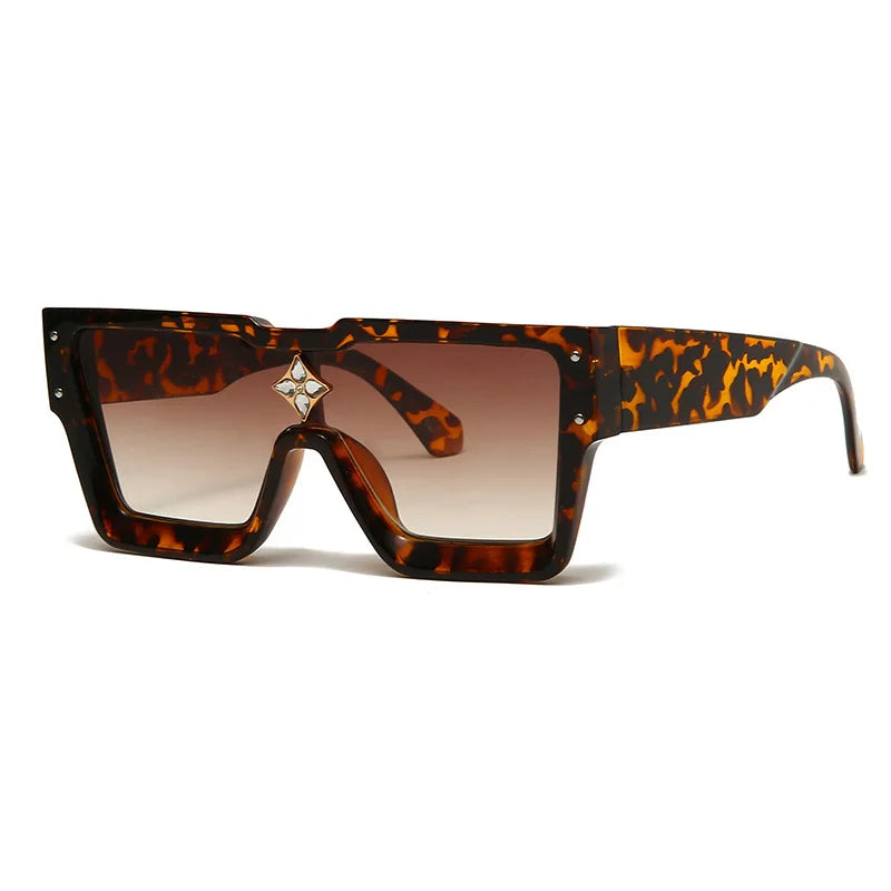 Oversized Square Sunglasses, Luxury Sunglasses Women, Crystal Sunglasses, Trendy UV400 Shades, Fashion Square Eyewear, Mirror Gradient Sunglasses, Resin Lenses Sunglasses, CE Certified Sunglasses, Designer Sunglasses, Statement Eyewear