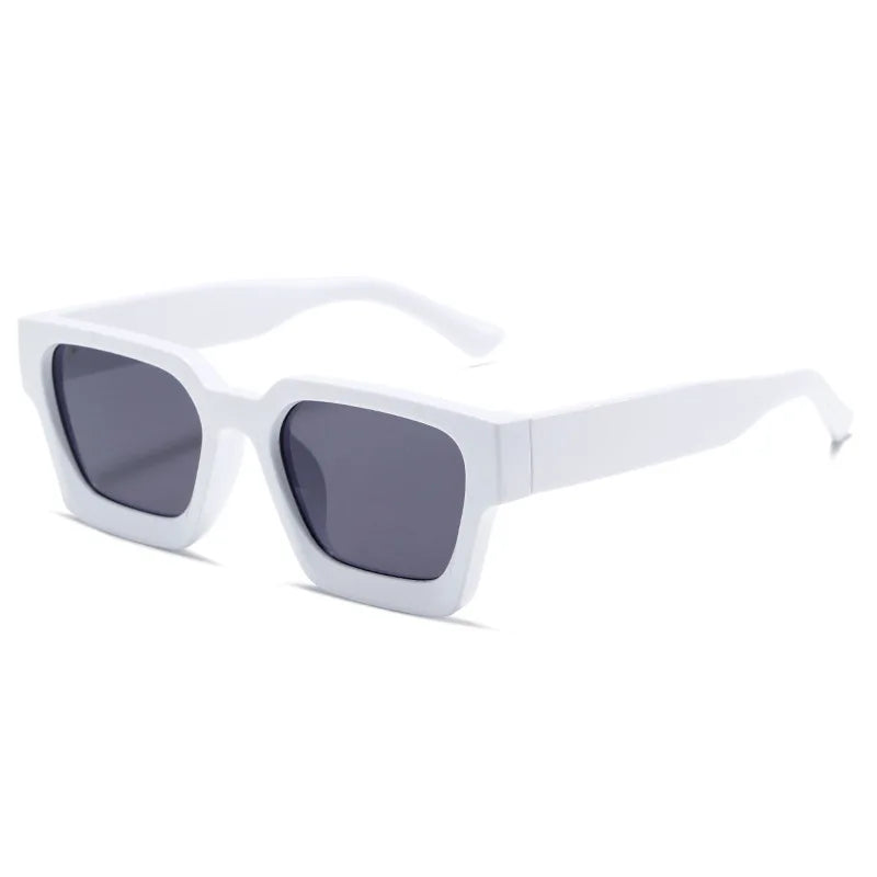 retro sunglasses, thick frame sunglasses, UV400 protection, square sunglasses, mirror lenses, gradient lenses, unisex sunglasses, vintage style eyewear, outdoor sports sunglasses, fashion sunglasses
