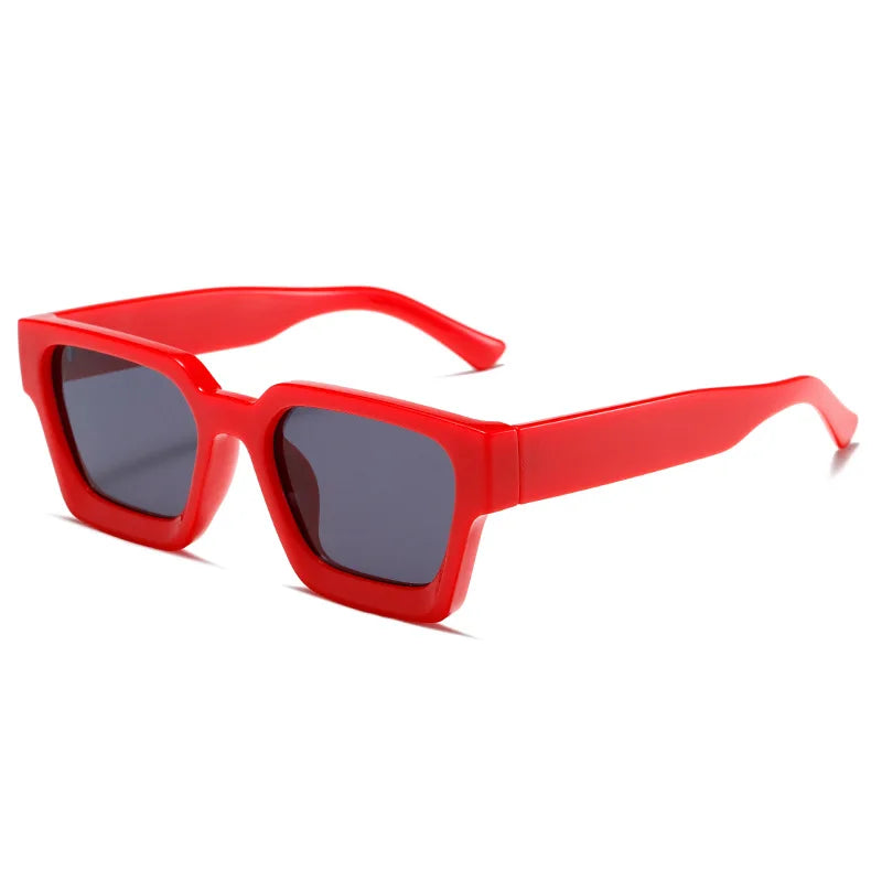 retro sunglasses, thick frame sunglasses, UV400 protection, square sunglasses, mirror lenses, gradient lenses, unisex sunglasses, vintage style eyewear, outdoor sports sunglasses, fashion sunglasses