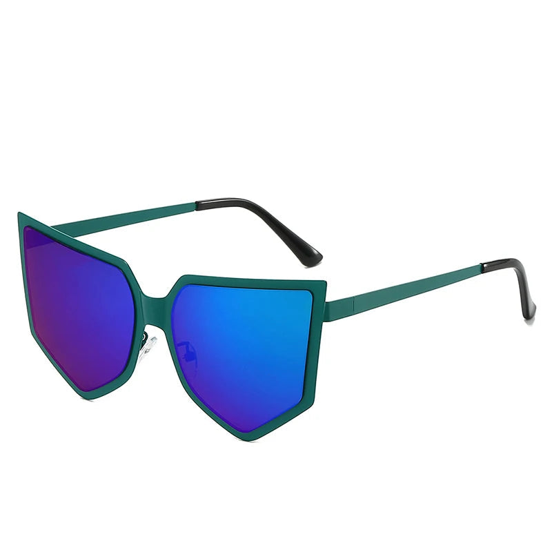 Cat Eye Sunglasses, Oversized Sunglasses, Vintage Shades, Luxury Women's Eyewear, UV400 Protection, Fashion Sunglasses, Windproof Sunglasses, Big Frame Shades, Alloy Frame Sunglasses, Gradient Lens Shades