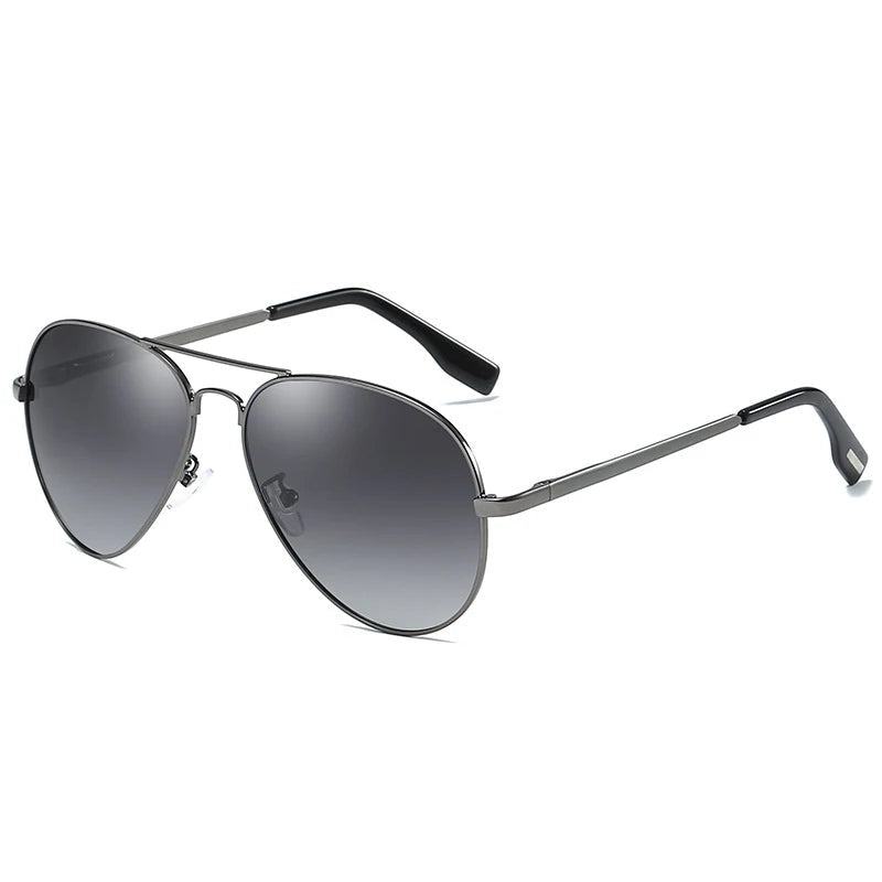 Classic Pilot Sunglasses, Polarized Aviator Shades, Luxury Metal Sunglasses, Black Aviation Eyewear, UV400 Protection, Men's Driving Sunglasses, Fashion Travel Shades, TAC Lenses, Anti-reflective Sunglasses, Elegant Sports Eyewear