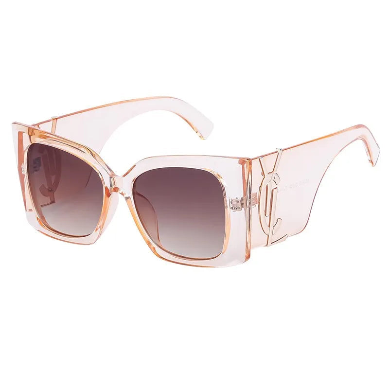 Oversized Cat Eye Sunglasses, Luxury Women’s Sunglasses, Square Gradient Shades, UV400 Protection Sunglasses, Trendy Big Frame Sunglasses, Designer Fashion Sunglasses, Stylish Women’s Eyewear, Polycarbonate Fashion Glasses, Casual Sun Protection, Modern Cat Eye Shades