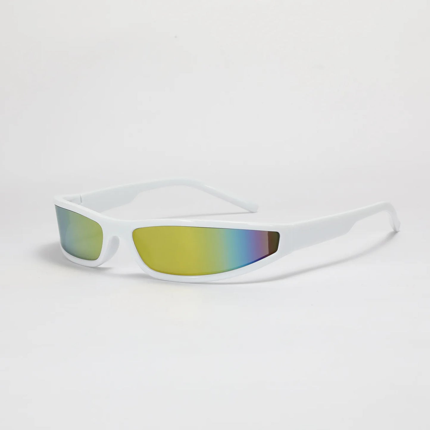 Sunglasses, Punk Wrap Around Shades, Small Rectangle Frame, Gradient Lenses, UV400 Protection, Men's Sports Sunglasses, Women's Fashion Eyewear, Polycarbonate Frame, Vintage Sunglasses, Cool Mirror Eyewear