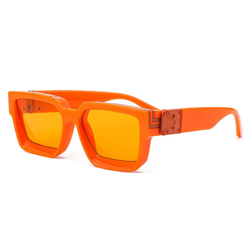 Millionaire sunglasses, vintage square sunglasses, luxury retro glasses, UV400 protection, photochromic sunglasses, anti-reflective lenses, fashion sunglasses for men, trendy punk sunglasses, vacation eyewear, durable polycarbonate frame
