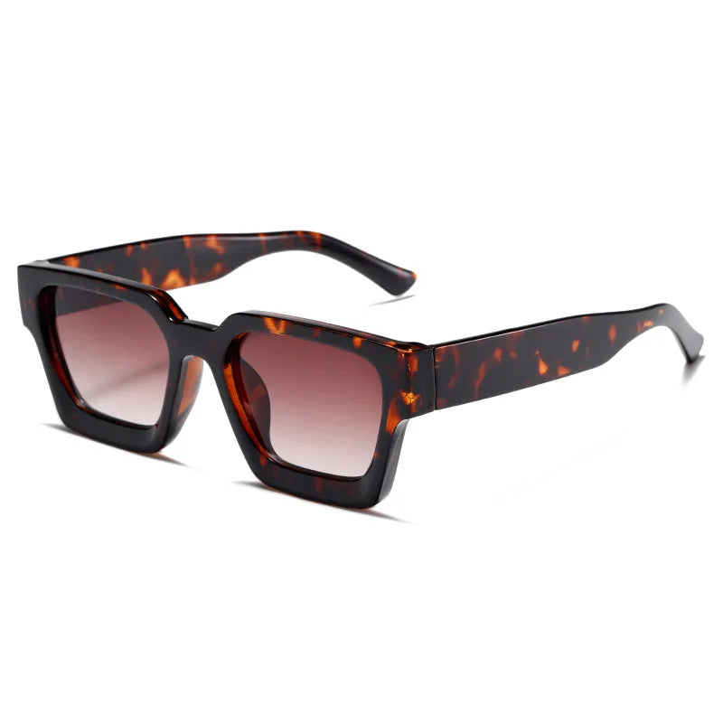 retro sunglasses, thick frame sunglasses, UV400 protection, square sunglasses, mirror lenses, gradient lenses, unisex sunglasses, vintage style eyewear, outdoor sports sunglasses, fashion sunglasses