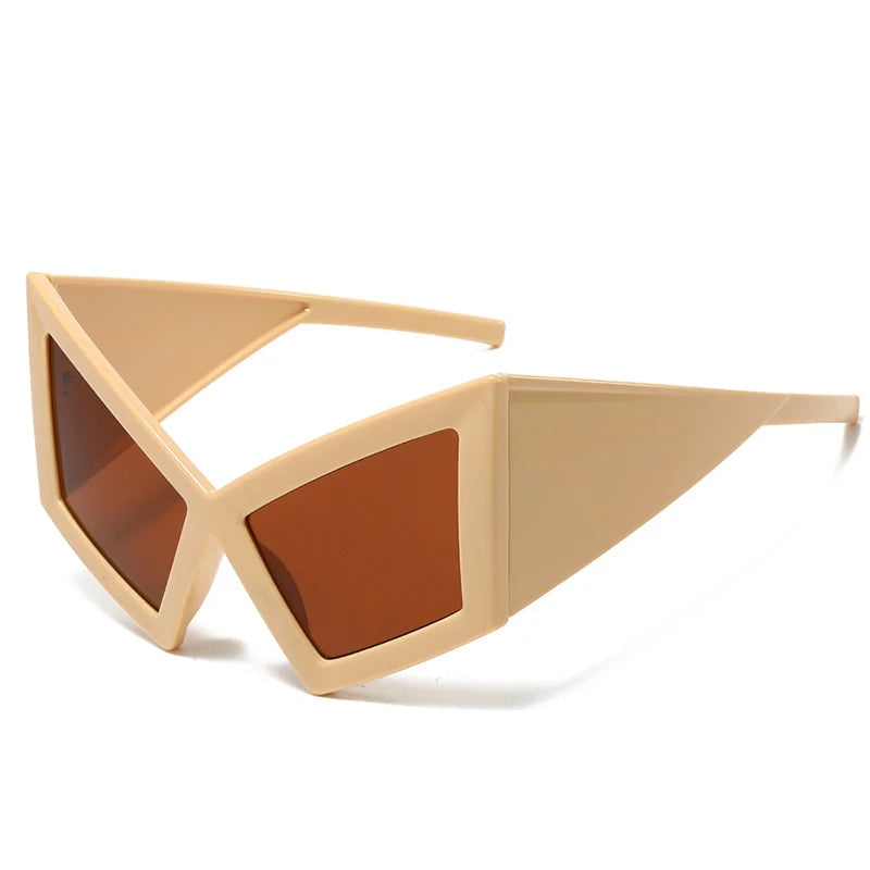 Oversized Sunglasses, Cat Eye Sunglasses, Shield Punk Shades, Women's Fashion Eyewear, Big Frame Sunglasses, UV400 Protection, Gradient Lenses, Luxury Travel Sunglasses, Trendy Women's Sunglasses, 2025 Fashion Eyewear