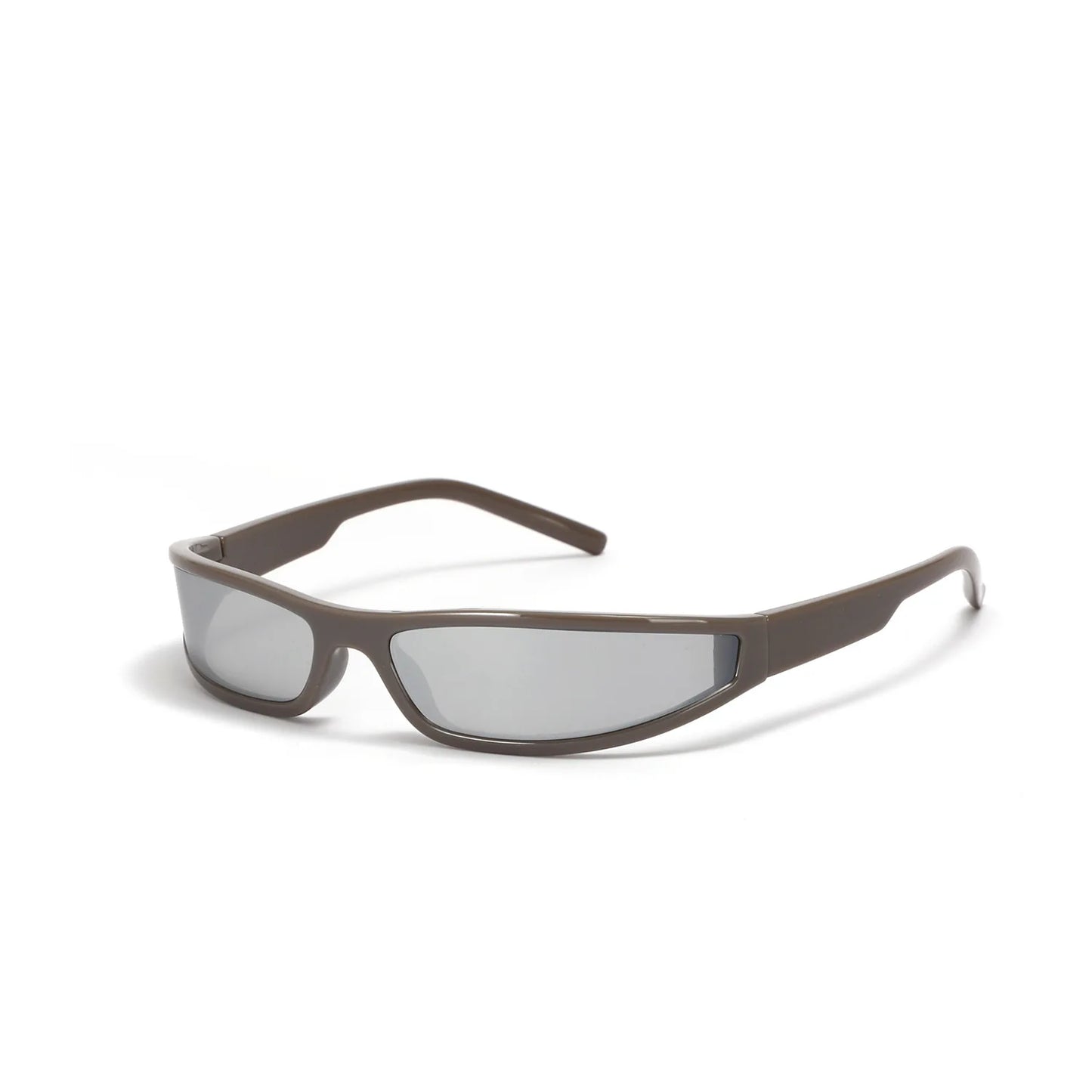 Sunglasses, Punk Wrap Around Shades, Small Rectangle Frame, Gradient Lenses, UV400 Protection, Men's Sports Sunglasses, Women's Fashion Eyewear, Polycarbonate Frame, Vintage Sunglasses, Cool Mirror Eyewear