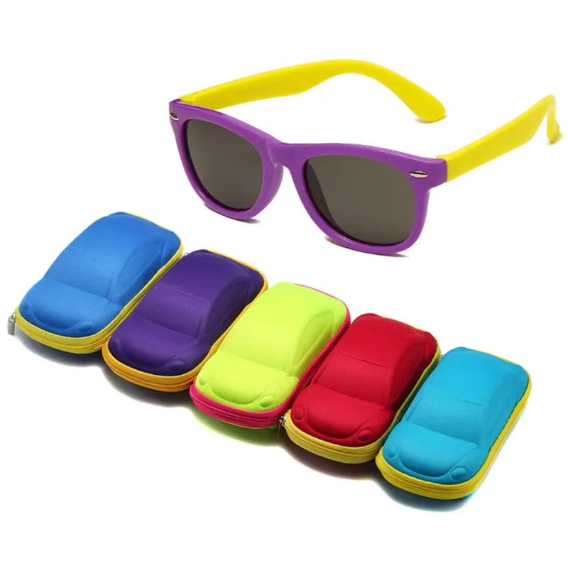 baby sunglasses, silicone sunglasses for kids, UV400 protection, boys outdoor goggles, square style sunglasses,
safety glasses for kids, plastic titanium frame, gift sunglasses for children, kids eyewear with glasses box,
toddler sunglasses