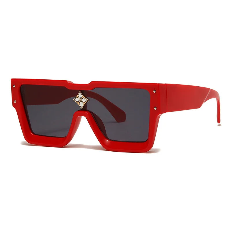 Oversized Square Sunglasses, Luxury Sunglasses Women, Crystal Sunglasses, Trendy UV400 Shades, Fashion Square Eyewear, Mirror Gradient Sunglasses, Resin Lenses Sunglasses, CE Certified Sunglasses, Designer Sunglasses, Statement Eyewear