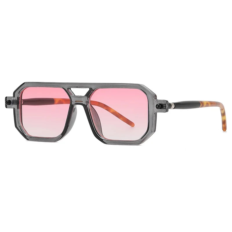 retro square sunglasses, blue light blocking, UV400 protection, unisex sunglasses, vintage style eyewear, plastic frame sunglasses, casual fashion shades, decorative sunglasses, men and women sunglasses, sunscreen sunglasses.