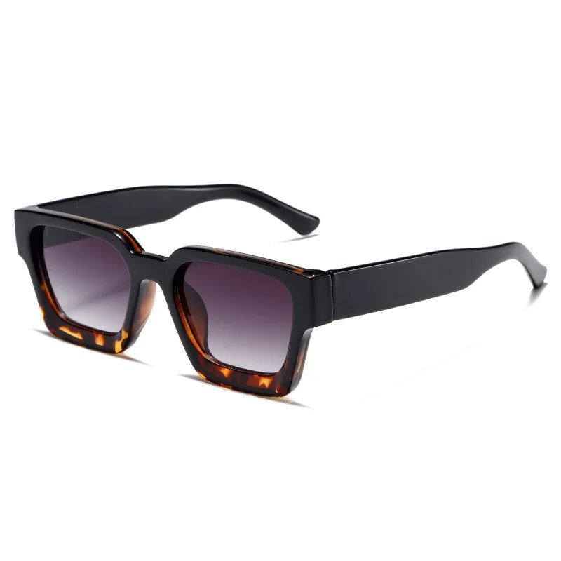 retro sunglasses, thick frame sunglasses, UV400 protection, square sunglasses, mirror lenses, gradient lenses, unisex sunglasses, vintage style eyewear, outdoor sports sunglasses, fashion sunglasses