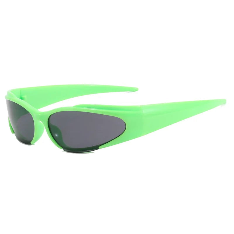 Y2K Sunglasses, Punk Fashion Shades, Women's Retro Sunglasses, UV400 Protection, Wrap Around Glasses, Outdoor Sports Goggles, Polycarbonate Frame, Acrylic Lenses, Hip Hop Eyewear, Edgy Sunglasses for Women