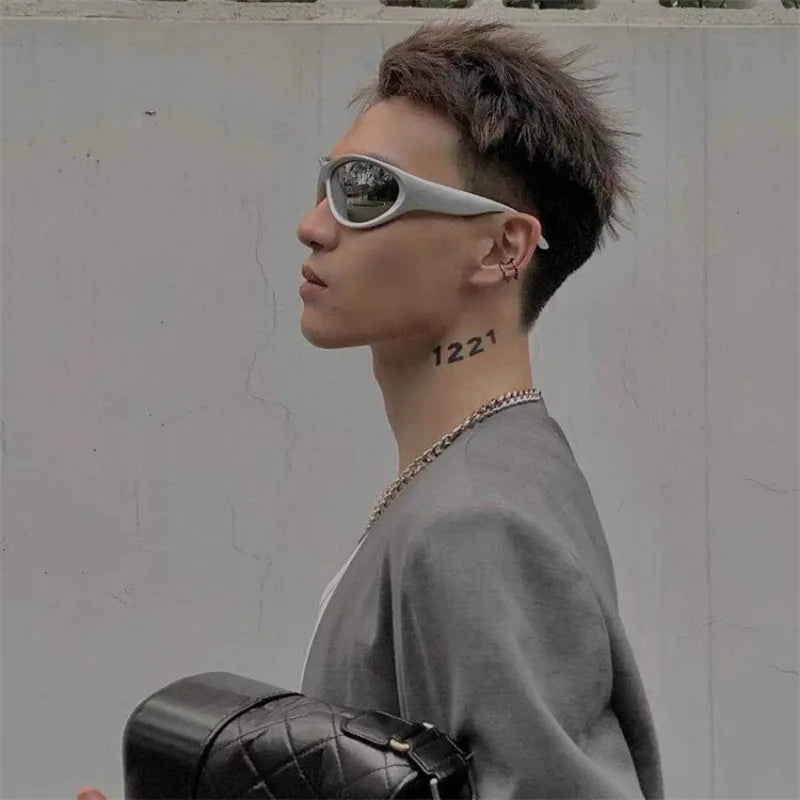 Classic Punk Sunglasses, Luxury Sports Eyewear, Wrap Around Sunglasses, UV400 Protection, Fashion Sport Eyewear, Outdoor Sunglasses, Designer Sunglasses, Men's Sunglasses, Women's Sports Glasses, Durable Sunglasses