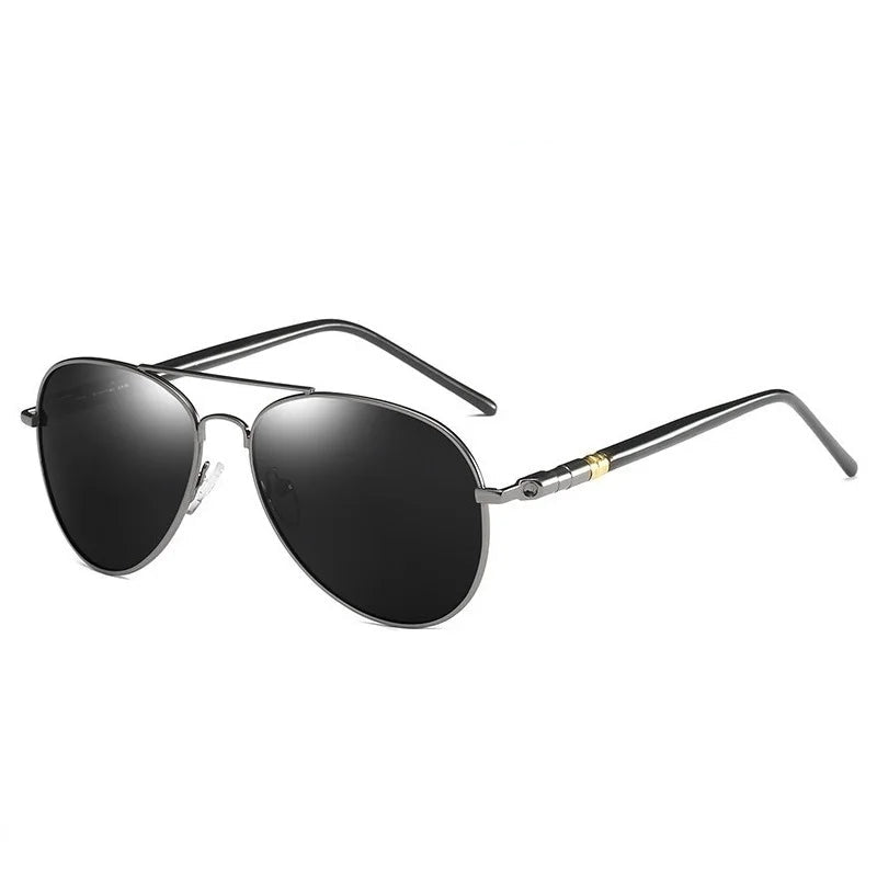 Luxury Pilot Sunglasses, Polarized Sunglasses, UV400 Protection, Men’s Sunglasses, Women’s Sunglasses, Designer Metal Shades, Mirror Lenses, Anti-reflective Sunglasses, Driving Sunglasses, Fishing Sunglasses