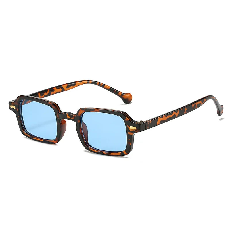 retro square sunglasses, blue light blocking, UV400 protection, unisex sunglasses, vintage style eyewear, plastic frame sunglasses, casual fashion shades, decorative sunglasses, men and women sunglasses, sunscreen sunglasses.
