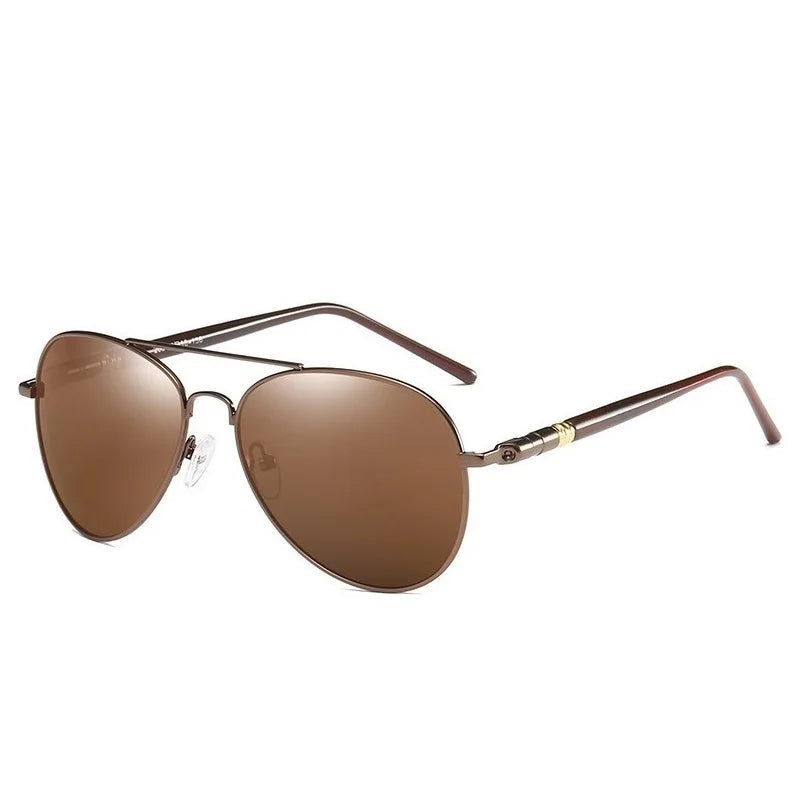 Luxury Pilot Sunglasses, Polarized Sunglasses, UV400 Protection, Men’s Sunglasses, Women’s Sunglasses, Designer Metal Shades, Mirror Lenses, Anti-reflective Sunglasses, Driving Sunglasses, Fishing Sunglasses