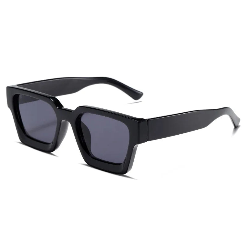 retro sunglasses, thick frame sunglasses, UV400 protection, square sunglasses, mirror lenses, gradient lenses, unisex sunglasses, vintage style eyewear, outdoor sports sunglasses, fashion sunglasses