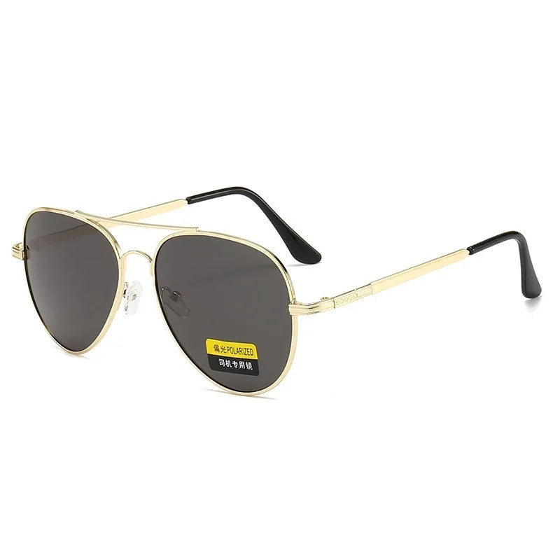 Luxury Pilot Sunglasses, Polarized Sunglasses, UV400 Protection, Men’s Sunglasses, Women’s Sunglasses, Designer Metal Shades, Mirror Lenses, Anti-reflective Sunglasses, Driving Sunglasses, Fishing Sunglasses