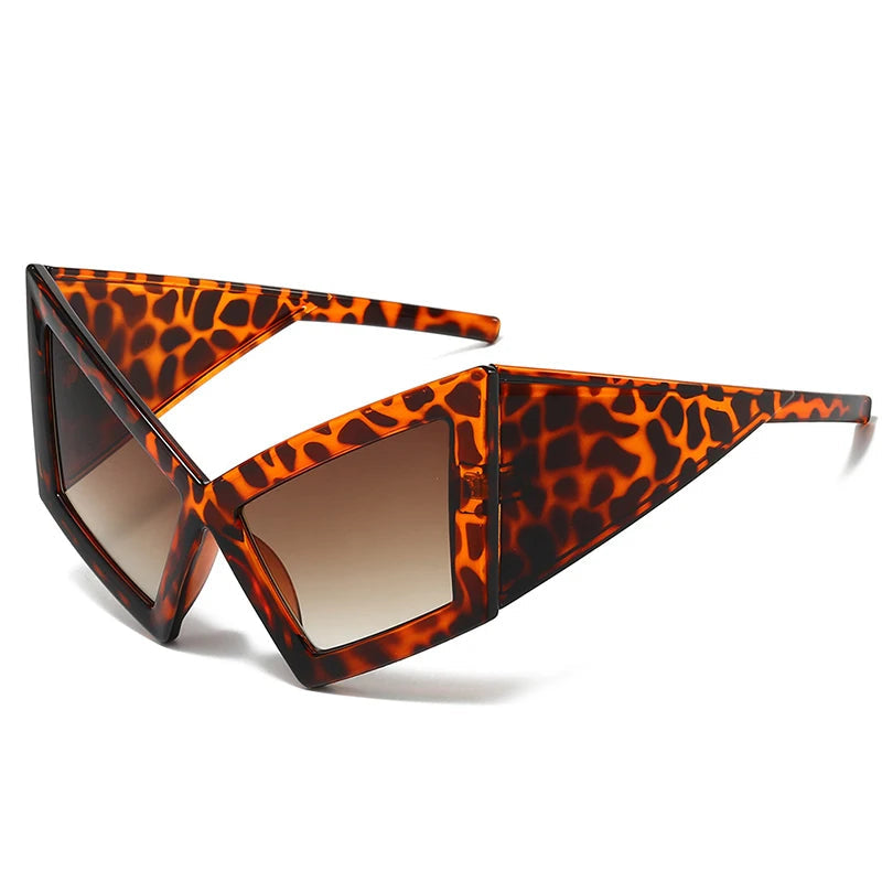 Oversized Sunglasses, Cat Eye Sunglasses, Shield Punk Shades, Women's Fashion Eyewear, Big Frame Sunglasses, UV400 Protection, Gradient Lenses, Luxury Travel Sunglasses, Trendy Women's Sunglasses, 2025 Fashion Eyewear
