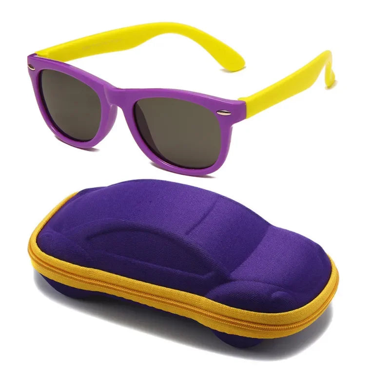 baby sunglasses, silicone sunglasses for kids, UV400 protection, boys outdoor goggles, square style sunglasses,
safety glasses for kids, plastic titanium frame, gift sunglasses for children, kids eyewear with glasses box,
toddler sunglasses