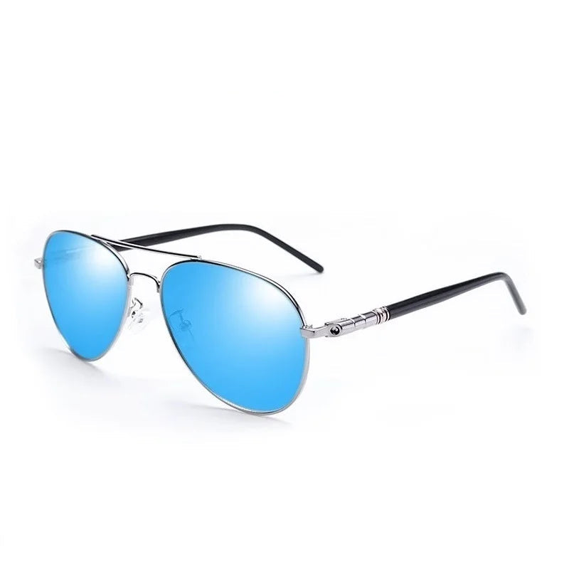 Luxury Pilot Sunglasses, Polarized Sunglasses, UV400 Protection, Men’s Sunglasses, Women’s Sunglasses, Designer Metal Shades, Mirror Lenses, Anti-reflective Sunglasses, Driving Sunglasses, Fishing Sunglasses