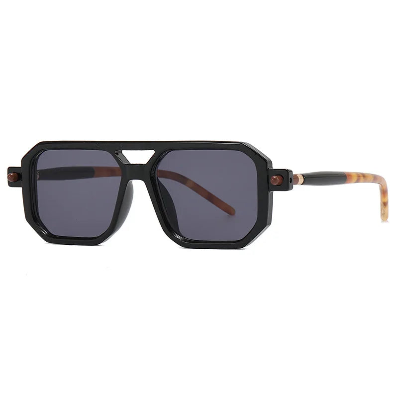 retro square sunglasses, blue light blocking, UV400 protection, unisex sunglasses, vintage style eyewear, plastic frame sunglasses, casual fashion shades, decorative sunglasses, men and women sunglasses, sunscreen sunglasses.