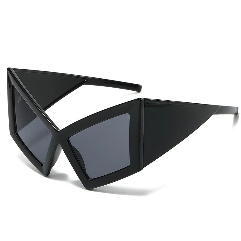 Oversized Sunglasses, Cat Eye Sunglasses, Shield Punk Shades, Women's Fashion Eyewear, Big Frame Sunglasses, UV400 Protection, Gradient Lenses, Luxury Travel Sunglasses, Trendy Women's Sunglasses, 2025 Fashion Eyewear