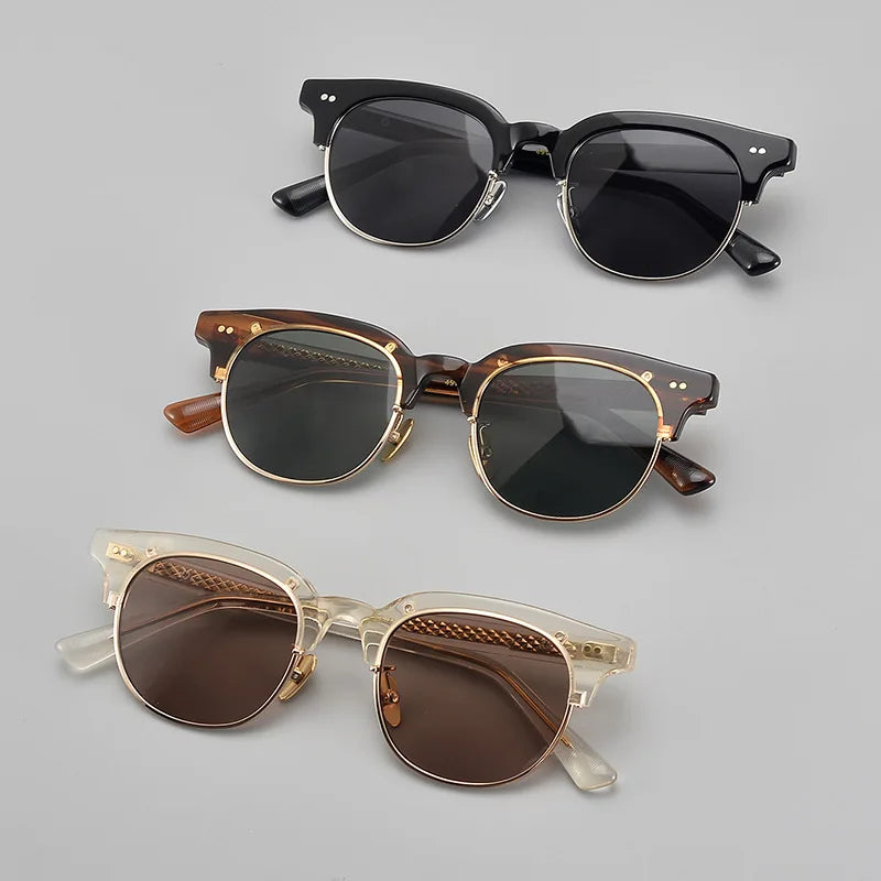 Vintage Polarized Eyebrow Sunglasses