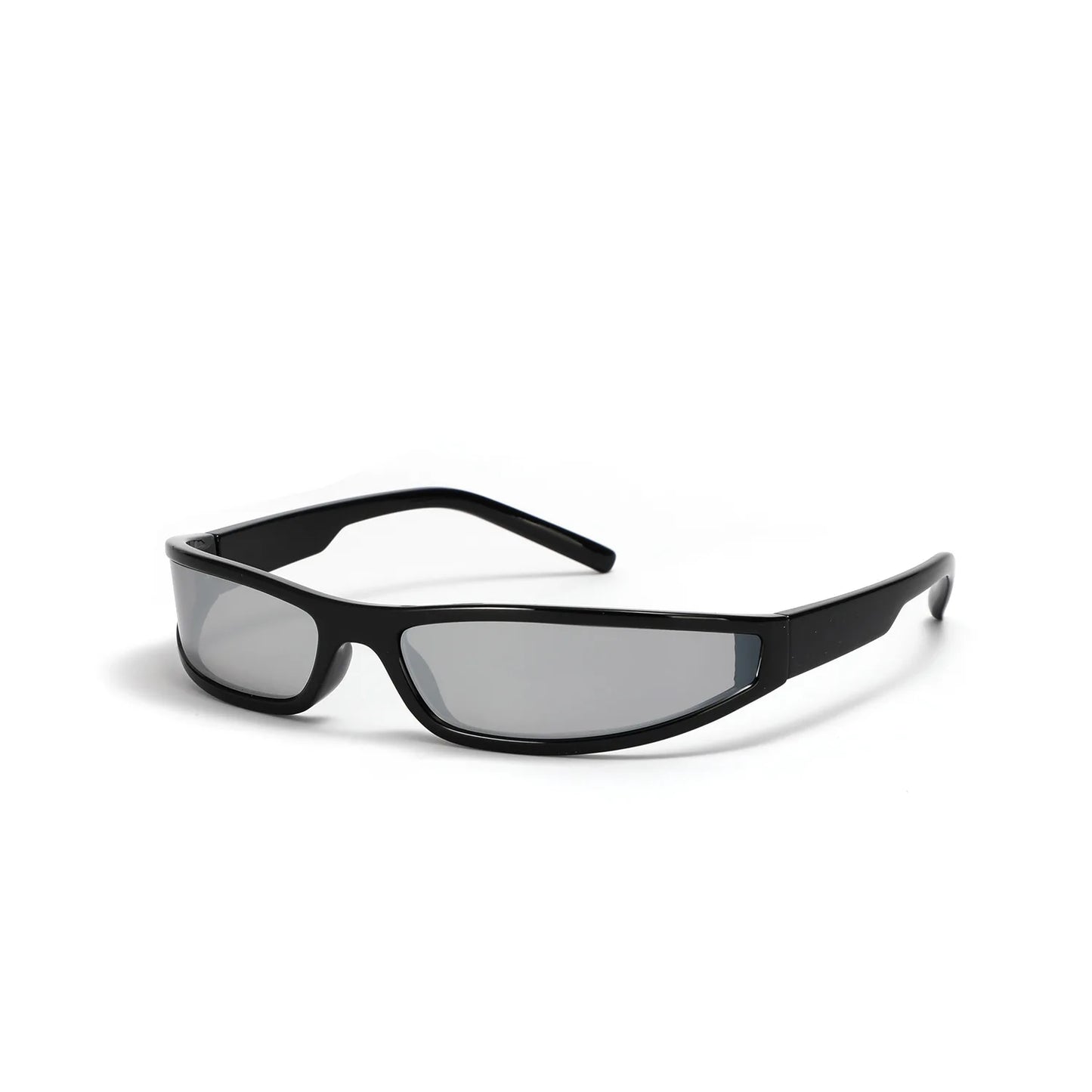 Sunglasses, Punk Wrap Around Shades, Small Rectangle Frame, Gradient Lenses, UV400 Protection, Men's Sports Sunglasses, Women's Fashion Eyewear, Polycarbonate Frame, Vintage Sunglasses, Cool Mirror Eyewear