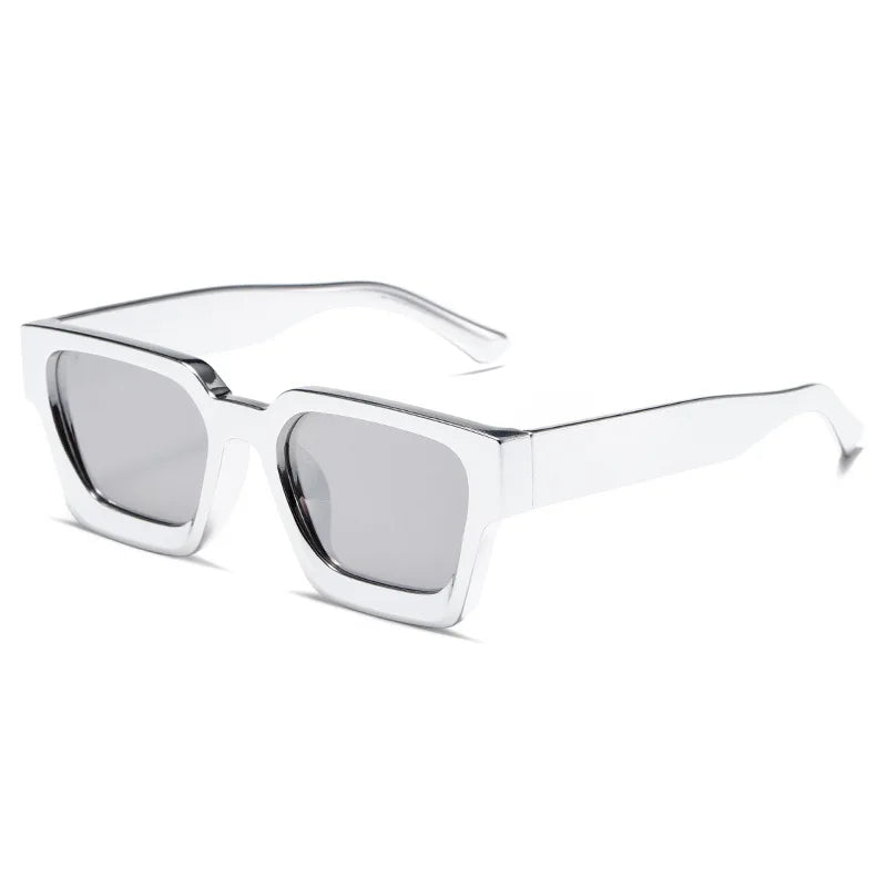 retro sunglasses, thick frame sunglasses, UV400 protection, square sunglasses, mirror lenses, gradient lenses, unisex sunglasses, vintage style eyewear, outdoor sports sunglasses, fashion sunglasses