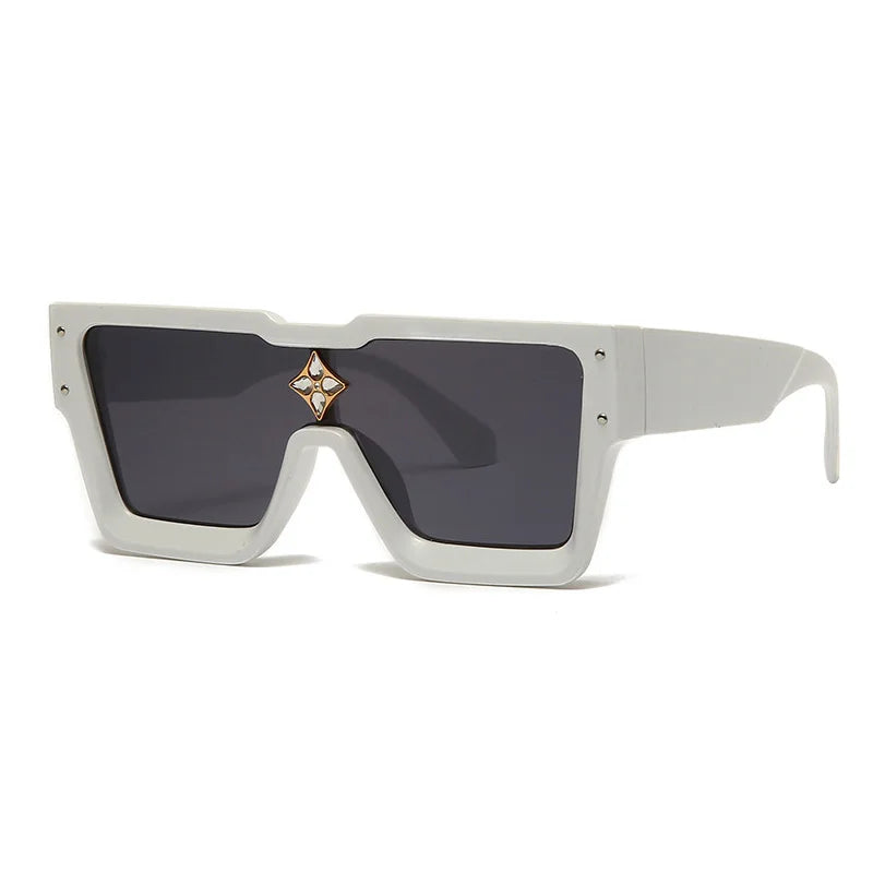 Oversized Square Sunglasses, Luxury Sunglasses Women, Crystal Sunglasses, Trendy UV400 Shades, Fashion Square Eyewear, Mirror Gradient Sunglasses, Resin Lenses Sunglasses, CE Certified Sunglasses, Designer Sunglasses, Statement Eyewear