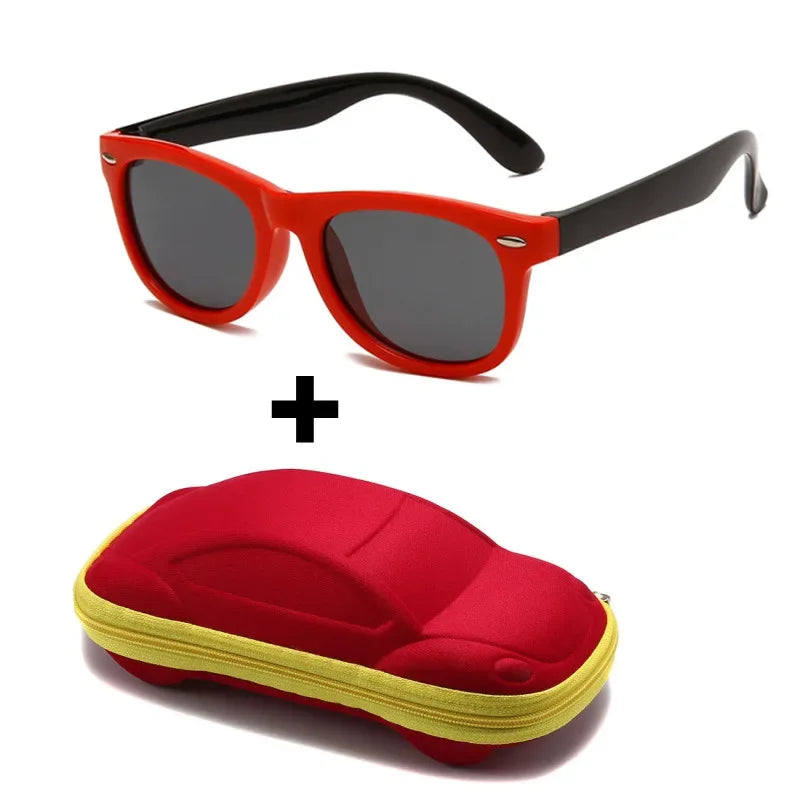 baby sunglasses, silicone sunglasses for kids, UV400 protection, boys outdoor goggles, square style sunglasses,
safety glasses for kids, plastic titanium frame, gift sunglasses for children, kids eyewear with glasses box,
toddler sunglasses