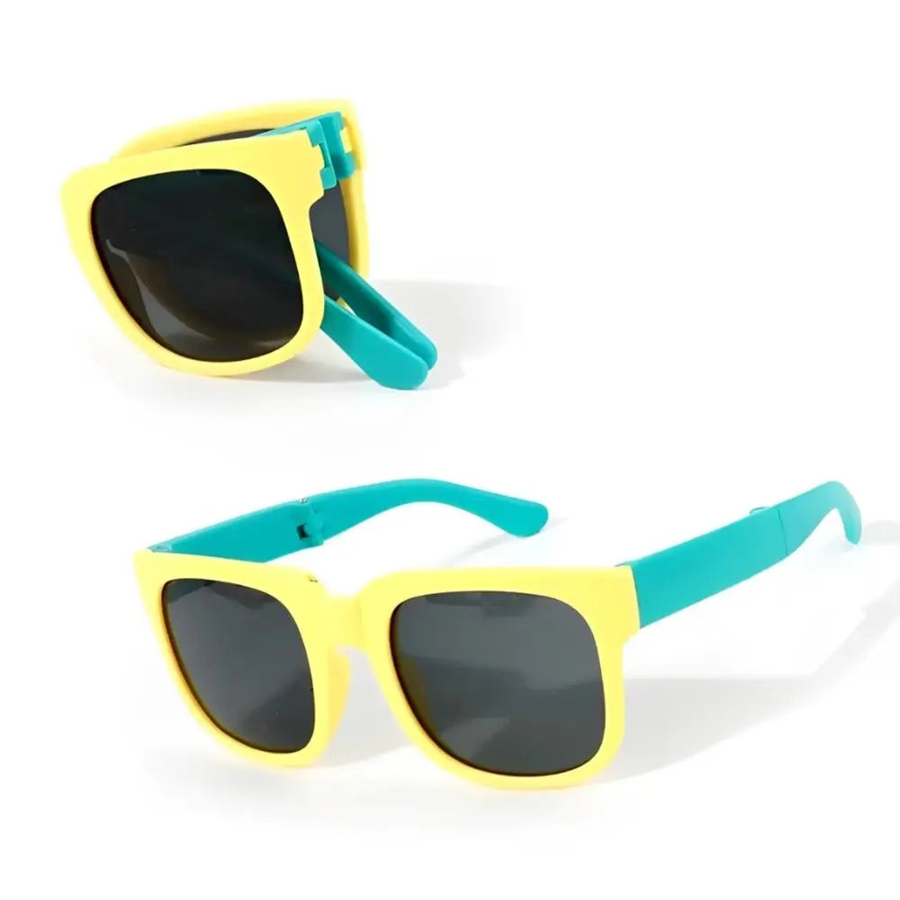 kids foldable sunglasses, square frame, UV400 protection, toddler eyewear,
outdoor kids shades,
polycarbonate lenses, mirror sunglasses, durable kids sunglasses,
foldable eyewear, fashion sunglasses for children