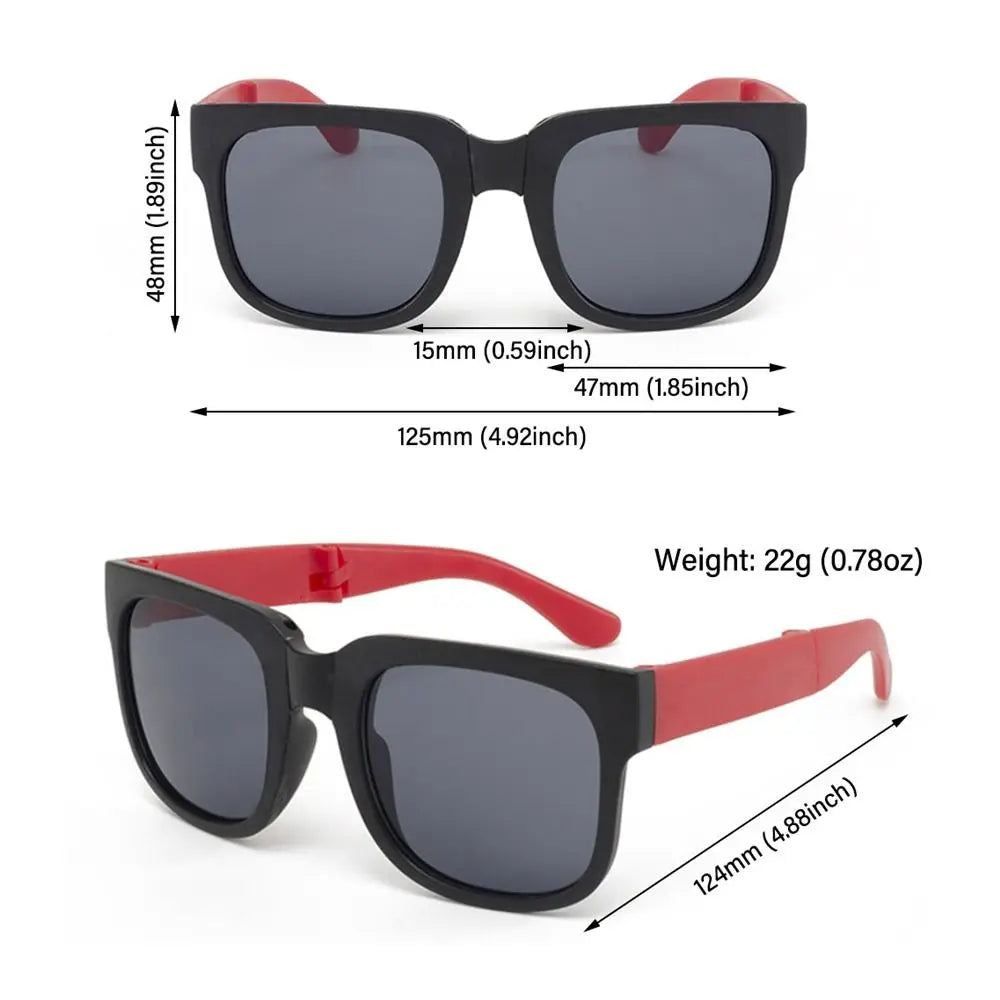 kids foldable sunglasses, square frame, UV400 protection, toddler eyewear,
outdoor kids shades,
polycarbonate lenses, mirror sunglasses, durable kids sunglasses,
foldable eyewear, fashion sunglasses for children