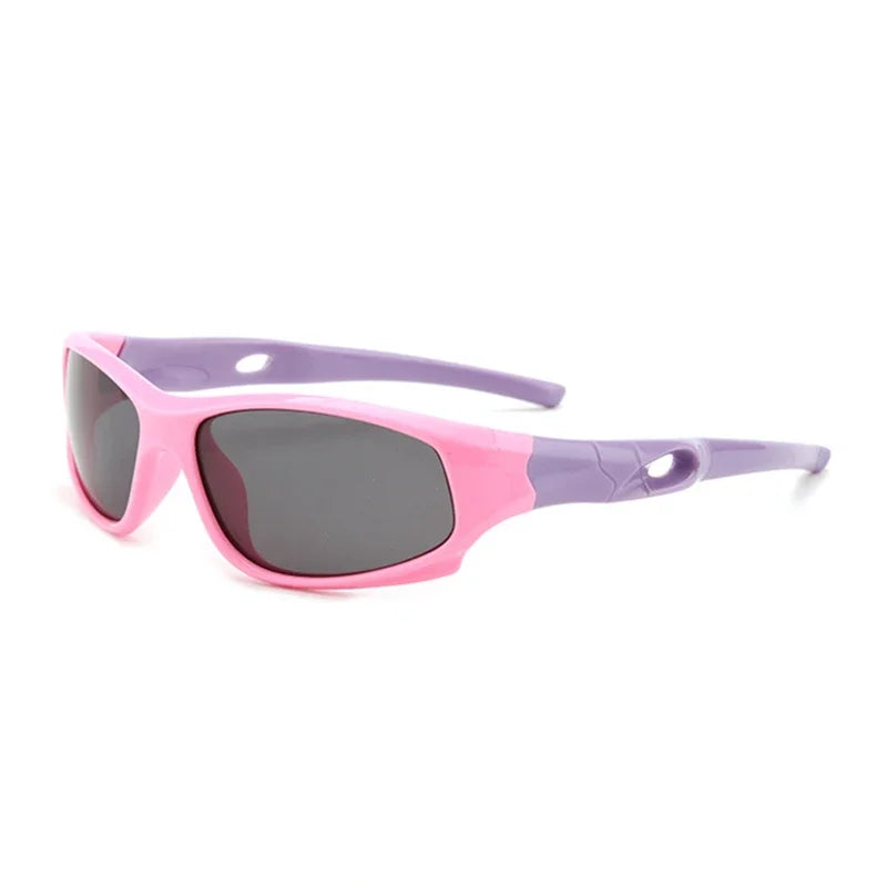 kids polarized sunglasses, unbreakable kids shades,
UV protection sunglasses, flexible rubber sunglasses, sports sunglasses for children,
boys and girls sunglasses, anti-reflective lenses, soft TPEE frame, UV400 kids eyewear, kids outdoor sunglasses
