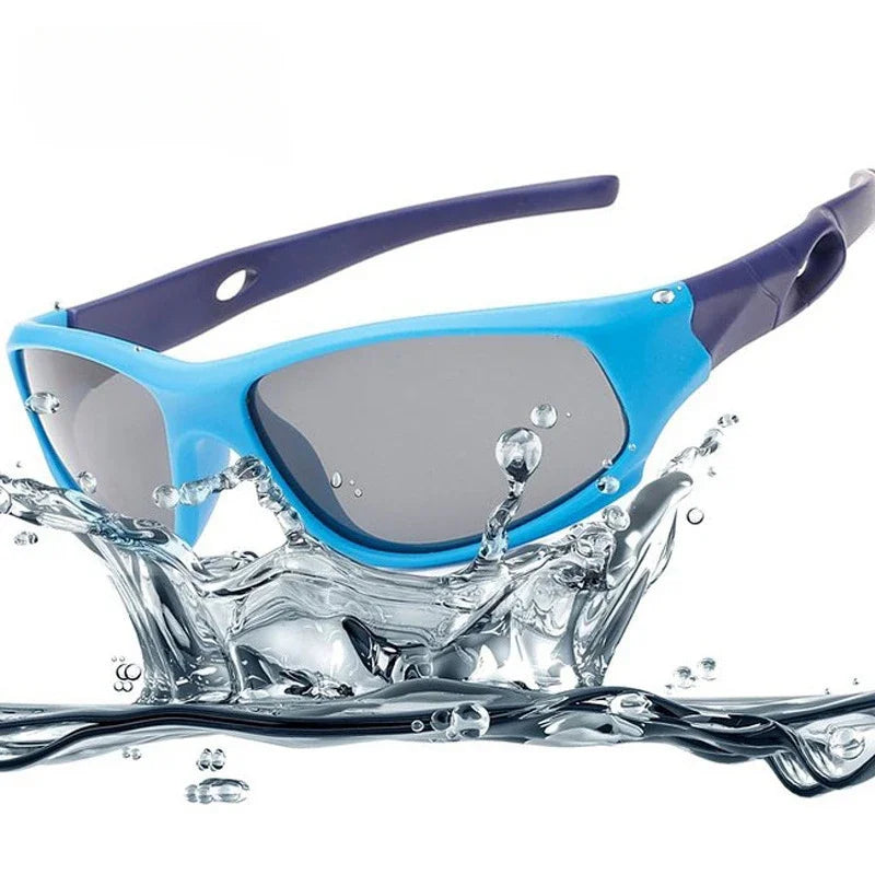 kids polarized sunglasses, unbreakable kids shades,
UV protection sunglasses, flexible rubber sunglasses, sports sunglasses for children,
boys and girls sunglasses, anti-reflective lenses, soft TPEE frame, UV400 kids eyewear, kids outdoor sunglasses