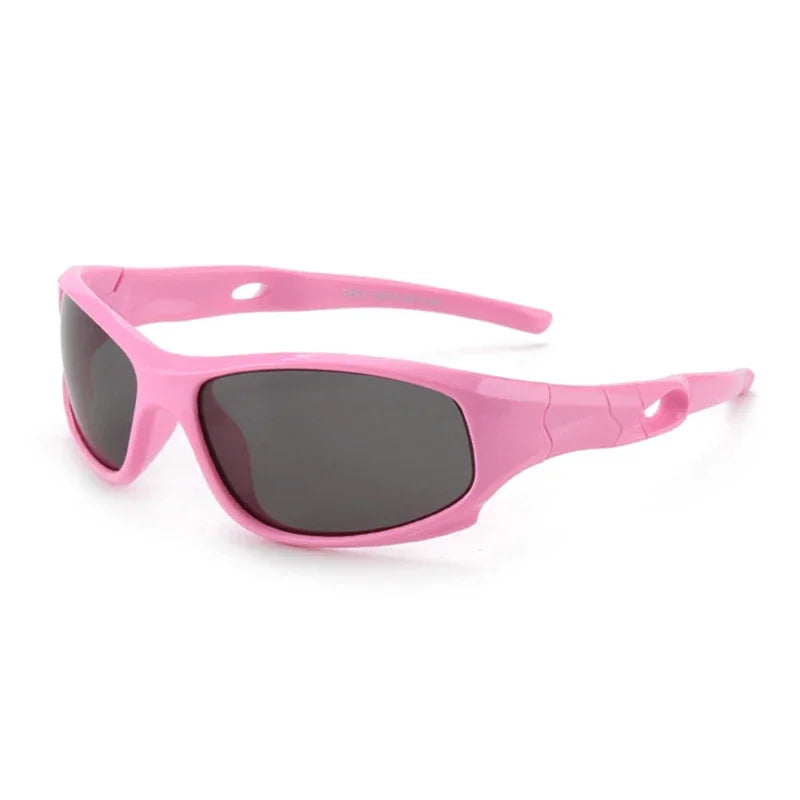 kids polarized sunglasses, unbreakable kids shades,
UV protection sunglasses, flexible rubber sunglasses, sports sunglasses for children,
boys and girls sunglasses, anti-reflective lenses, soft TPEE frame, UV400 kids eyewear, kids outdoor sunglasses