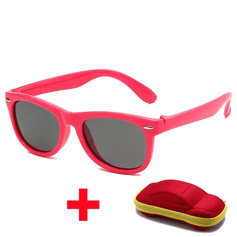 baby sunglasses, silicone sunglasses for kids, UV400 protection, boys outdoor goggles, square style sunglasses,
safety glasses for kids, plastic titanium frame, gift sunglasses for children, kids eyewear with glasses box,
toddler sunglasses