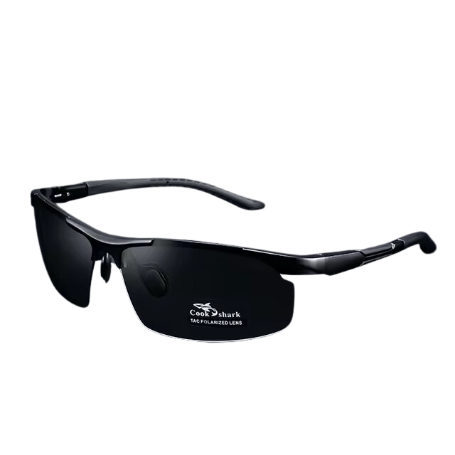 Driving Glasses Polarized Sunglasses Outdoor Sports Eyewear Aluminum Magnesium Frame Men's Sunglasses High-Quality Sunglasses Riding Sunglasses Glare Reduction Glasses Protective Eyewear Durable Driving Glasses